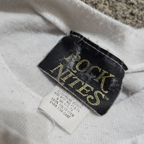 Vintage 1990 NKOTB New Kids On The Block Pajama Night Shirt Rock Nites OSFA - Picture 5 of 6